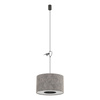 Lampa wisząca abażur z tkaniny 40cm w kolorze jedwabistego grafitu 1xE27 LAGO S Nowodvorski 11673