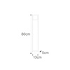 Ciemnoszara lampa ogrodowa LED z ramą 80 cm K-8265 z serii MILANO GREY