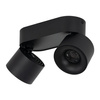 Podwójna oprawa sufitowa dwie ruchome tuby SPARK DUO BLACK CCT 20W Tk Lighting 18164