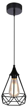 GRAF LAMPA WISZĄCA 1X60W E27 CZARNY Candellux 31-62888