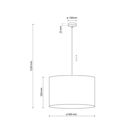 Lampa wisząca JUTA TK Lighting 6582