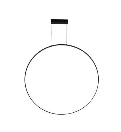 Czarna lampa wisząca pionowy pierścień o średnicy 90cm RASCAL LED 3000K Zuma Line PEN4105-90BK