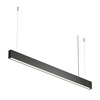 Czarna lampa wisząca liniowa 112cm LED BASIS P051PL-36W2.7-6K-B Maytoni