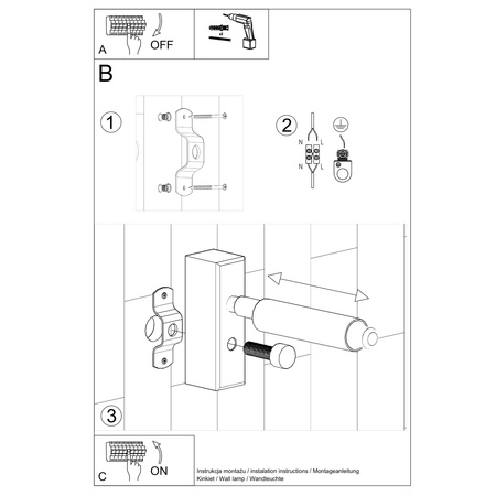 Kinkiet EYETECH 1 WHITE Sollux SL.0902