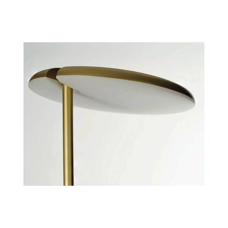 Złota prosta lampa podłogowa LED z ruchomą głowicą CARPA FLOOR DIMM GO AZZARDO AZ6307