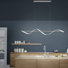 Lampa wisząca srebrna fala LED Q-SWING Paul Neuhaus 2385-55 sterowana pilotem