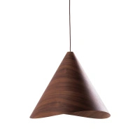 Lampa wisząca o średnicy 61cm - ciemne drewno orzechowe Maxlight P0610 Sakura