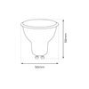 Żarówka mocna LED 9W GU10 R50 3000K Eko-Light EKZA1084