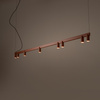 Lampa wisząca podłużna 200cm w kolorze terakota z dodatkowym podświetleniem FOURTY LINE LED VIII Nowodvorski 12424