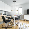 Lampa wisząca czarny okrąg 57cm LED 3000K z wbudowanym ściemniaczem HOOP Paul Neuhaus 2851-18