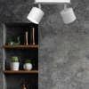 Biała lampa sufitowa podwójna na żarówki GX53 Dixie Milagro MLP7595