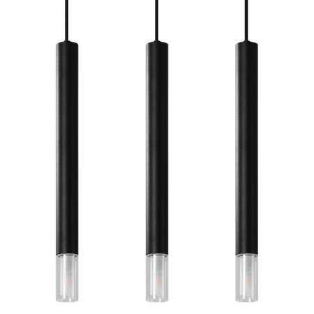 Lampa wisząca WEZYR metal szkło Sollux Lighting SL.0959 SL.0962