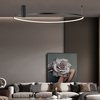 Plafon Ring L duży czarny okrąg 90cm LED CCT Light Prestige LP-909/1C L BK CCT