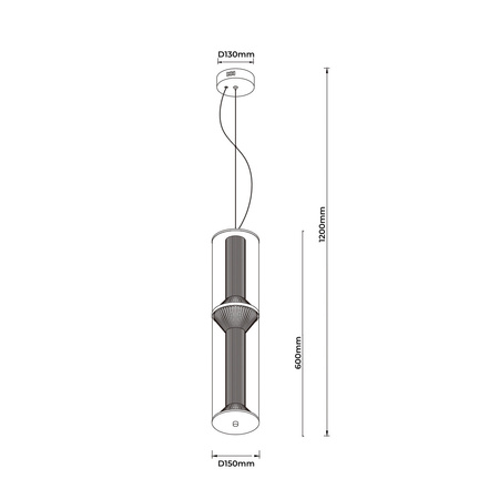 Lampa wisząca Aeris 2 dymna LED CCT Light Prestige LP-2137/2P SM