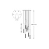 Lampa wisząca ONE LED Zuma Line P0461-09L-B5F7
