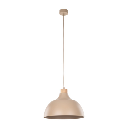 Loftowa lampa wisząca metalowa w kolorze beżowym 34cm CAP SABIA 1xE27 Tk Lighting 10656
