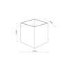 Szara kostka ścienna zewnętrzna kinkiet LED 3000K CUBE GRAY IP54 Tk Lighting 18086