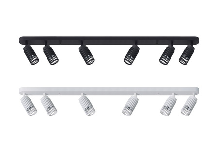 Lampa sufitowa oprawa VERTICAL SPOT WHITE BLACK 6xGU10 Milagro ML0307 ML0297 kolor do wyboru