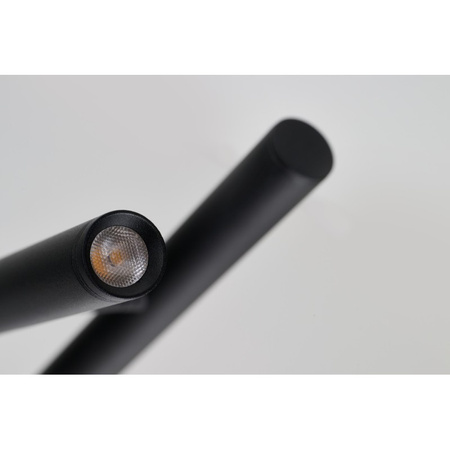 Czarna prosta lampka stołowa kierunkowa LED 3000K TROST TABLE BK Azzardo AZ6801