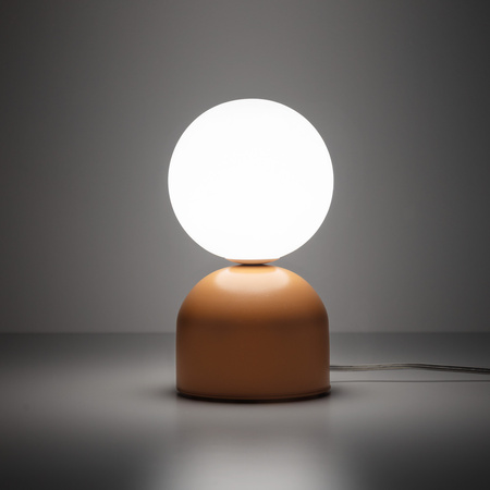 Lampka nocna w kolorze pomarańczowym wysokość 21cm MIKI SALMON 1XG9 Tk Lighting 11388