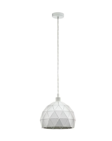 Lampa wisząca metalowa biała ROCCAFORTE Eglo 97854