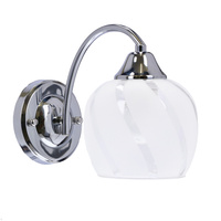 Prego lampa kinkiet chromowy 1x40w e27 klosz bezbarwny Candellux 21-09449