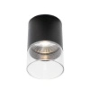 Czarna tuba sufitowa natynkowa metal + szkło LED 3000K Maxlight C0275 Fusion