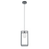 Lampa wisząca Daisy industrialna ramka w kolorze szarym Italux MD-BR4367-D1 GR