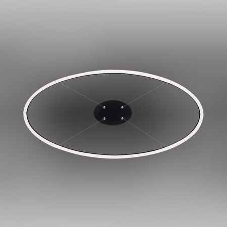 Lampa wisząca antracytowy okrąg 80cm TITUS Paul Neuhaus 2392-13 z wbudowanym ściemniaczem