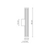 Kinkiet Vena 45 cm złoty LED CCT Light Prestige LP-1010/1W-45 GD