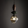 Pojedyńcza lampa wisząca karbowany koniakowy klosz ZEN NEW BROWN FUSO COGNAC 1XE14 Tk Lighting 11865