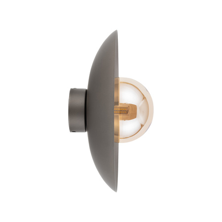 Kinkiet metalowy w odcieniu brązu ze szklanym kloszem SLATE NEW BROWN GLASS 1XG9 Tk Lighting 11352