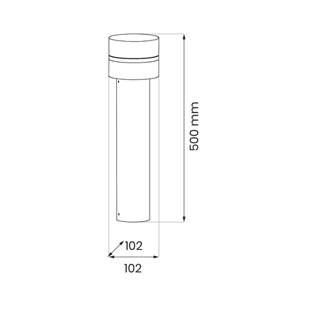 Słupek Ogrodowy Mia 1xE27 IP44 50cm Eko-Light EKO1706