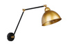 Truck lampa kinkiet czarny+złoty 1x40w e27 klosz złoty Candellux 21-05915