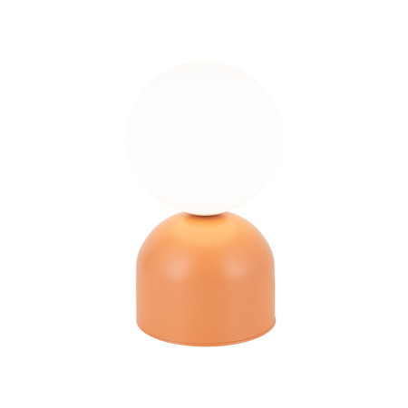 Lampka nocna w kolorze pomarańczowym wysokość 21cm MIKI SALMON 1XG9 Tk Lighting 11388