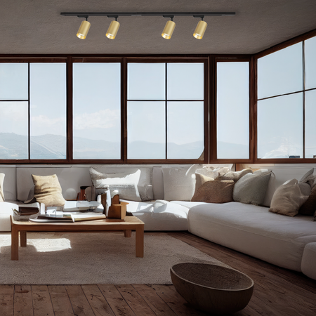 Oprawa Pipe do systemu Track Złoty 1xGU10 Milagro ML1155