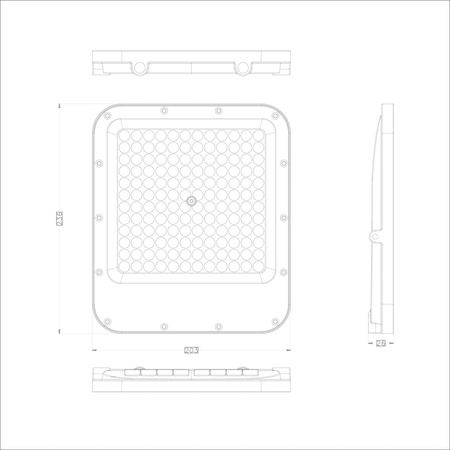 Szary naświetlacz LED 4000K 10000lm Timbo Italux FD-23913-100W