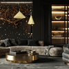 Lampa wisząca CAPITAL GOLD Ø46cm 1xGX53 MLP0951