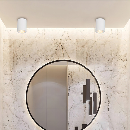 Oprawa natynkowa Faro biała IP65 1xGU10 Light Prestige LP-6510/1SM WH