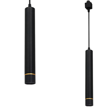 Lampa wisząca do systemu TRACK Milagro LIGHT PENDANT BLACK/GOLD 3W LED Milagro ML6510