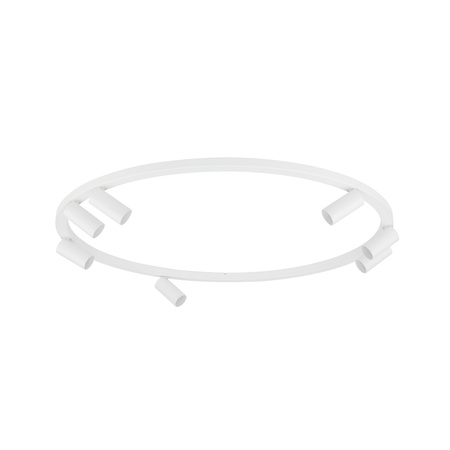 Minimalistyczna lampa sufitowa biała w formie koła – nowoczesny ring 80cm 7xGU10 FOURTY ROUND Nowodvorski 11945