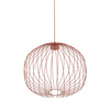 Druciana lampa wisząca 58cm w ceglastym kolorze SPHERA M BRICK 1xGX53 Tk Lighting 11305