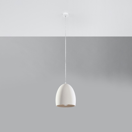 Lampa wisząca FLAWIUSZ ceramiczna biała Sollux Lighting SL.0848