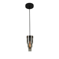 Lampa wisząca pojedyncza z potrójnymi kloszami cylindrycznymi Grans Aviano Lighting 6211-0110