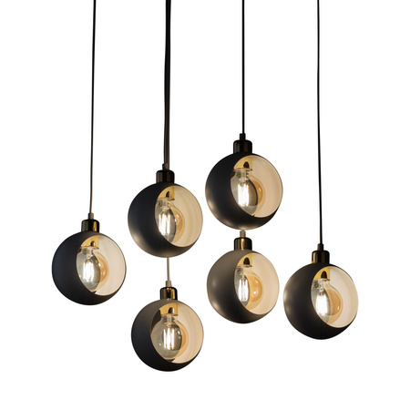 Lampa wisząca CYKLOP VI BLACK TK Lighting 2756