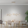 Lampa wisząca zawijana nad stół w kolorze matowego mosiądzu CURLS LED 3000K z funkcją SimplyDim Just Light 19033-60 