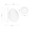 Kinkiet / lampa sufitowa BOLLA SMOKED 3W LED Milagro ML1431