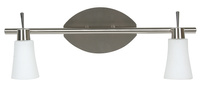KROTON LISTWA 2X40W G9 NIKIEL MAT/BIAŁY Candellux 92-85620