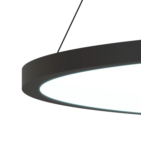 Lampa wisząca czarny okrąg 60cm Ringa LED PL0150-BK Yaskr