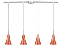 RUFI LAMPA WISZĄCA 4X40 W E14 CHROM/SATYNA NIKIEL  Candellux 34-14668